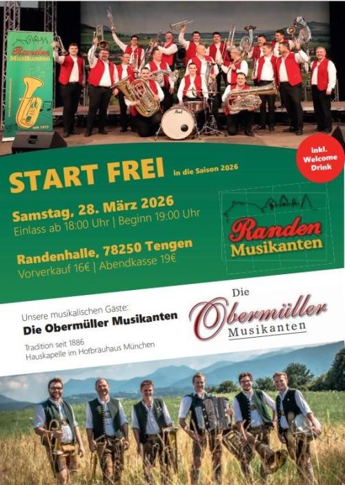 START FREI - Saisonauftakt Randenmusikanten START FREI - Saisonauftakt Randenmusikanten